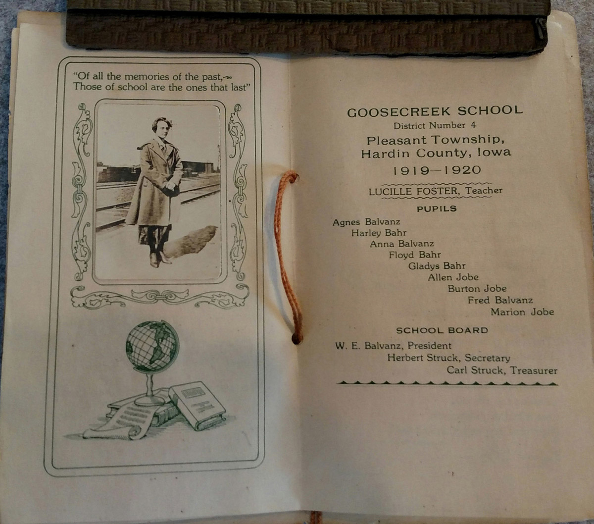 Goosecreek School Program 1919-1920